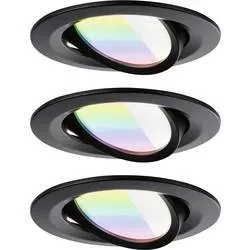 Paulmann 92437 LED-Deckenleuchte, LED-Einbauleuchte 6 W Schwarz (matt)