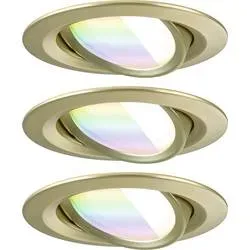Paulmann 92436 LED-Deckenleuchte, LED-Einbauleuchte LED-Modul LED 6 W Gold (matt)
