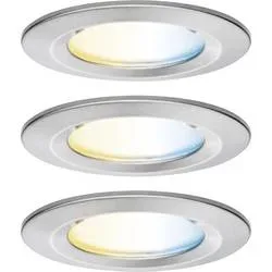 Paulmann 92443 LED-Deckenleuchte, LED-Einbauleuchte LED 6 W Eisen (gebürstet)