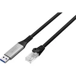 Digitus USB, USB 3.2 Gen 1 (USB 3.0) Adapterkabel [1x USB, USB 3.2 Gen 1 (USB 3.0) - 1x RJ45, RJ45-Stecker]