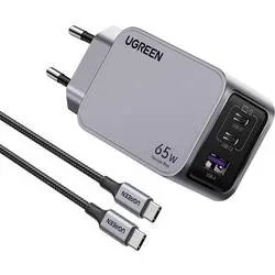 Ugreen Nexode Pro series X755 - Netzteil - GaN - 65 Watt - PD - 3 Ausgabeanschlussstellen (2 x USB-C, USB)
