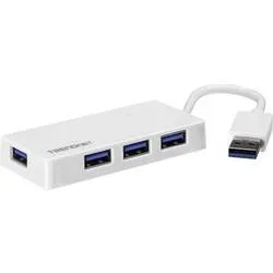 TRENDNET - TU3-H4E   (4 Ports, USB), Weiss