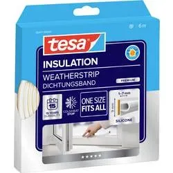 tesa Premium Flexible 05417-00100-01 Dichtband tesamoll® Weiß (L x B) 6 m x 9 mm 6 m