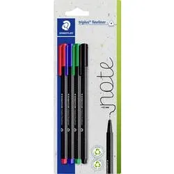 Staedtler triplus 334-S BK4 Fineliner 4 St.