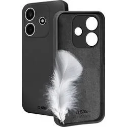 sbs mobile Cover Xiaomi Redmi Note 14 4G Schwarz Induktives Laden, Stoßfest TEINSTXIRNO144GBIG