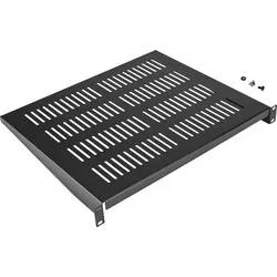 Renkforce RF-7116966 19 Zoll Netzwerkschrank-Geräteboden 1 HE Geeignet für Schranktiefe: ab 400 mm Schwarz