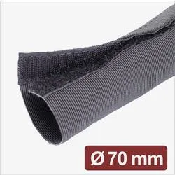 Quadrios 25CA760 25CA760 Kabelschlauch 70 mm (max) Schwarz Meterware