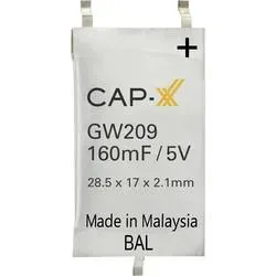 CAP-XX GW209F Super-Cap Kondensator 160 mF 5 V 1 St. Box