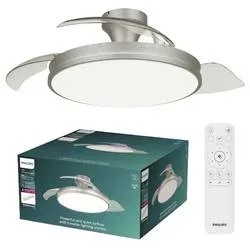 Philips LED Atlas Deckenventilator 28 W mit Fernbedienung, Dimmbar