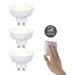 Paulmann 29271 LED EEK E (A - G) GU10 4.9 W Warmweiß (Ø x H) 50 mm x 37 mm 3 St.