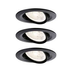 Paulmann 92275 Nova LED-Einbauleuchte GU10 4.9 W Schwarz (matt)