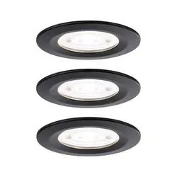Paulmann 92339 Nova LED-Einbauleuchte GU10 4.9 W Schwarz (matt)