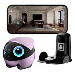 EnaBot Enabot EBO Air 2 Plus Haustier- roboter Haustier-Roboter Schwarz, Pink 1 St.