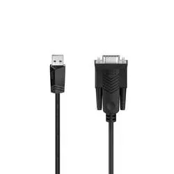 Hama USB 2.0 Adapter [1x USB-A Stecker - 1x D-SUB-Stecker 9pol.] 1.5 m doppelt geschirmt