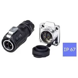 TRU COMPONENTS TC-15034204 Steckverbinder-Set Wasserdichter Steckverbinder Gesamtpolzahl: 2 1 St.