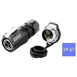 TRU COMPONENTS TC-15034216 Steckverbinder-Set Wasserdichter Steckverbinder Gesamtpolzahl: 3 1 St.