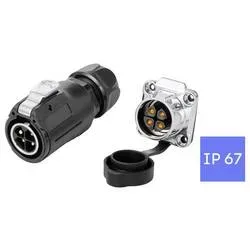 TRU COMPONENTS TC-15034264 Steckverbinder-Set Wasserdichter Steckverbinder Gesamtpolzahl: 4 1 St.