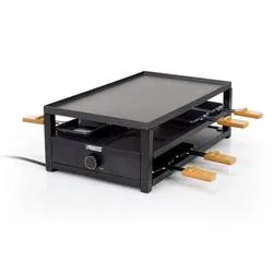 Princess 01.162655.01.001 Raclette 8 Pfännchen, Antihaftbeschichtung Schwarz