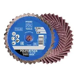 PFERD TOOLS 42719814 Schleifscheiben-Set Durchmesser 75 mm Körnung (num)=80 10 St.