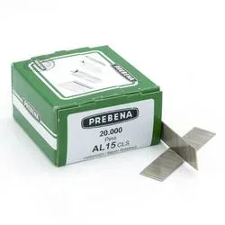 Prebena AL15CLS Tackernägel Produktabmessung, Länge 15 mm 20000 St.