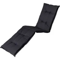 Liegen-Auflage, weiche und komfortable Polsterauflage, schwarz, 200 x 65 cm