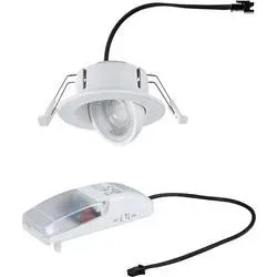 EBL Zina schwenkb 1x5W/8W WSel weiss