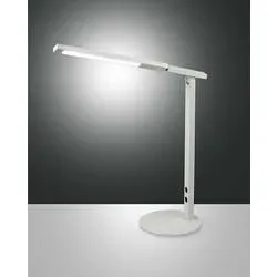 Bürolampe Cisse Weiss Aluminium - LED - Lichtfarbe: Warmweiss - Bürolampe- LED Energiesparlampe
