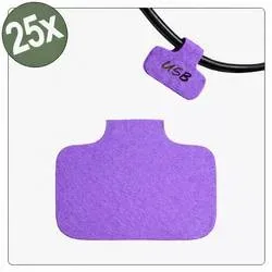 Quadrios 26CA789 26CA789 Kabel-Etikett 40 x 20 mm Farbe Beschriftungsfeld: Violett Anzahl Etiketten: 25