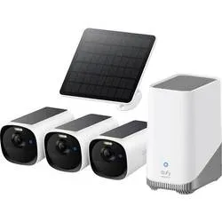 eufy EufyCam E40 3-Cam Kit E8144327 Funk, Kabellos, LAN, WLAN IP, Funk-Überwachungskamera-Set