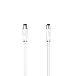 HAMA 00205050 - Antennen-Kabel (Weiss/Silber)