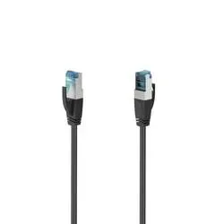 HAMA 200684 - Netzwerkkabel, 15 m, Cat-6A, 10 Gbit/s, Schwarz