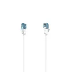 HAMA Flexi-Slim - Netzwerkkabel, 3 m, Cat-6, Weiss/Blau