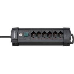 Brennenstuhl 6112016 Steckdosenleiste mit Schalter 6fach Schwarz CH-Stecker