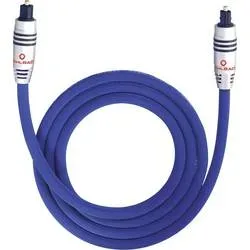 Toslink Audio Anschlusskabel [1x Toslink-Stecker (ODT) - 1x Toslink-Stecker (ODT)] 1.00 m Blau Oehlbach XXL® Series 80