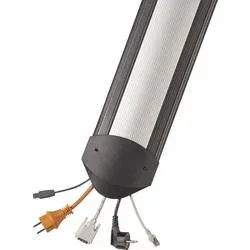Serpa Kabelbrücke 5.01047.9004 TPE (Geruchneutrales Spezialgummigemisch) Schwarz, Aluminium Anzahl Kanäle: 5 1500 mm