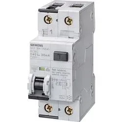 Siemens 5SU13546KK06 FI-Schutzschalter/Leitungsschutzschalter 2polig 6 A 0.03 A 230 V