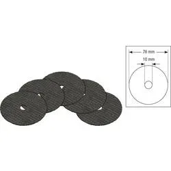 Hazet 9033-010/5 9033-010/5 Trennscheibe gerade 76 mm 5 St. Stahl