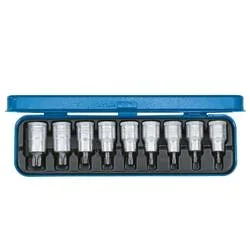 Gedore 6158970 Steckschlüssel-Bit-Einsatz-Set zöllig 1/2 (12.5 mm) 9teilig 6158970