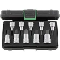 Stahlwille 54/10 KN Steckschlüssel-Bit-Einsatz-Set 1/2 (12.5 mm) 10teilig 96031508