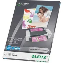 LEITZ Laminiertasche A3 74870000 glanz, 100my 100 Stk