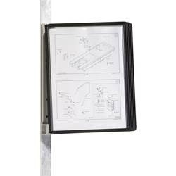 DURABLE Sichttafelsystem Vario Magnet Wall 5 A4 Schwarz Metall, Polypropylen 28 x 3.5 x 34 cm