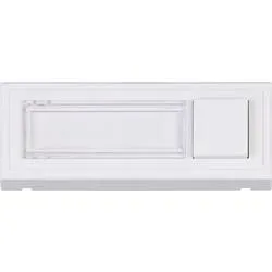 Heidemann 70519 Klingelplatte mit Namensschild 1fach Reinweiß 18V/2A