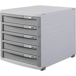 HAN Schubladenbox Contur 1505 Polystyrol Hellgrau 30 x 38,2 x 30,7 cm Geschlossene Schubladen
