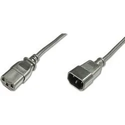Digitus Strom Kabel [1x Kaltgeräte-Stecker C14 - 1x Kaltgeräte-Buchse C13] 5.00 m Schwarz