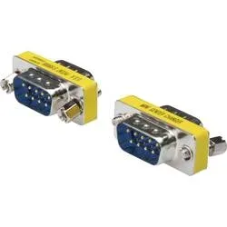 Digitus Seriell Adapter [1x D-SUB-Stecker 9pol. - 1x D-SUB-Stecker 9pol.] 9 m Silber