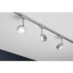 Paulmann Pellet Hochvolt-Schienensystem-Leuchte URail LED fest eingebaut 4 W LED Chrom (matt), Weiß