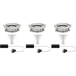 Paulmann Nova Bad-Einbauleuchte 3er Set LED EEK: A+ (A++ - E) GU10 21 W IP65 Eisen (gebürstet)