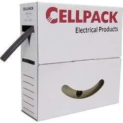 CellPack 127140 Schrumpfschlauch ohne Kleber Transparent 24 mm 8 mm Schrumpfrate:3:1 4 m