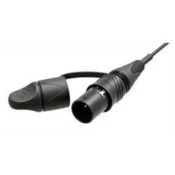 Neutrik NKO2M-L-0-3-BK Glasfaser LWL Anschlusskabel 3.00 m Schwarz [1x LC-Stecker - 1x offene Kabelenden]