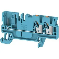 Weidmüller 1514020000 Durchgangsreihenklemme Push-In-Klemme, Steckanschluss Blau 1 St.
